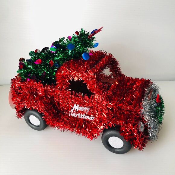 Other - Christmas Tinsel Pickup Christmas Tree Harvest Truck Christmas Decor